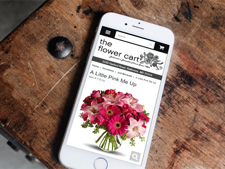 We design great looking websites for florists